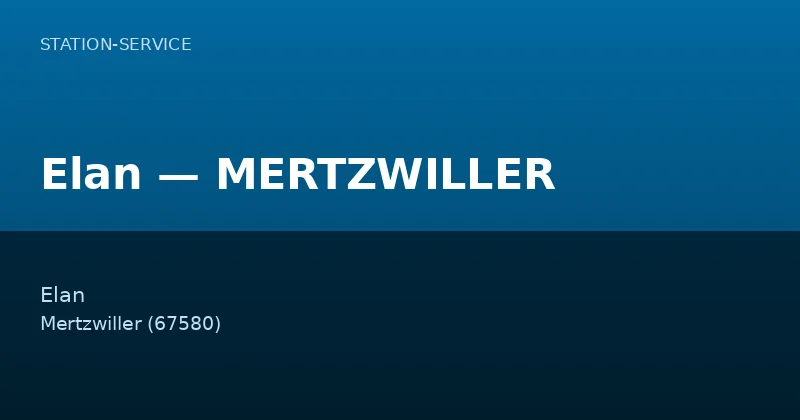 Elan — MERTZWILLER
