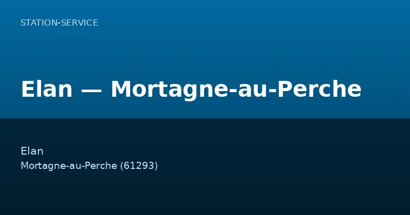 Elan — Mortagne-au-Perche