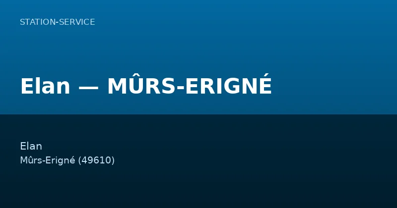 Elan — MÛRS-ERIGNÉ