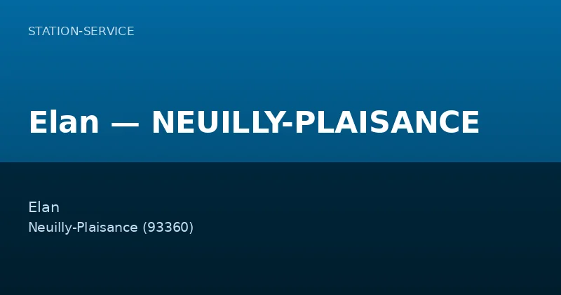 Elan — NEUILLY-PLAISANCE