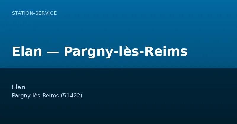 Elan — Pargny-lès-Reims