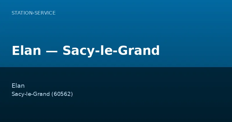 Elan — Sacy-le-Grand