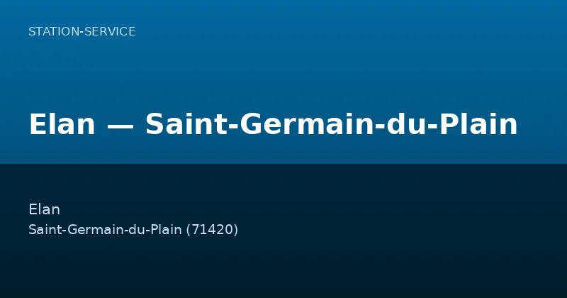 Elan — Saint-Germain-du-Plain