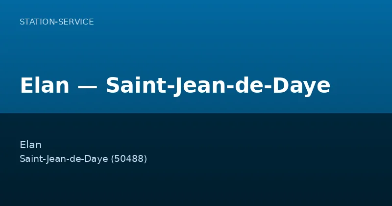 Elan — Saint-Jean-de-Daye