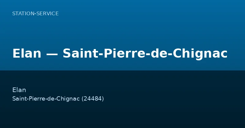 Elan — Saint-Pierre-de-Chignac