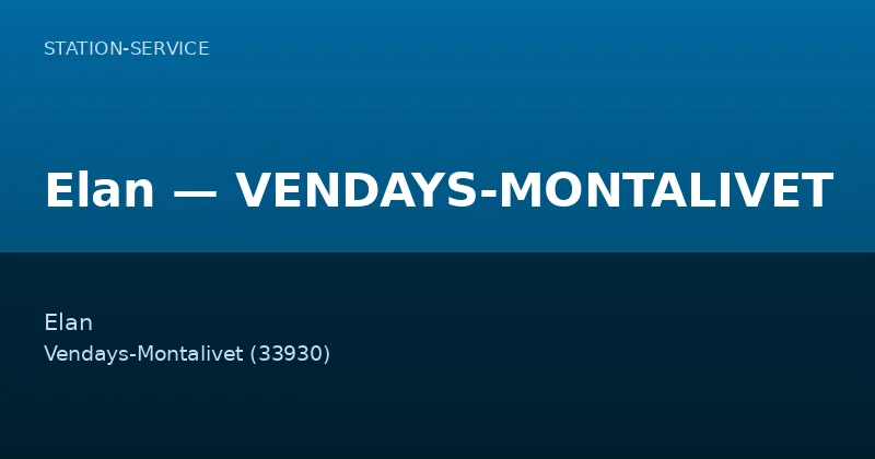Elan — VENDAYS-MONTALIVET