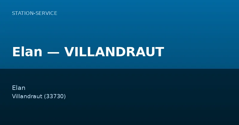 Elan — VILLANDRAUT