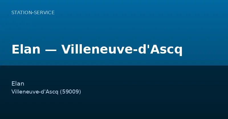 Elan — Villeneuve-d'Ascq