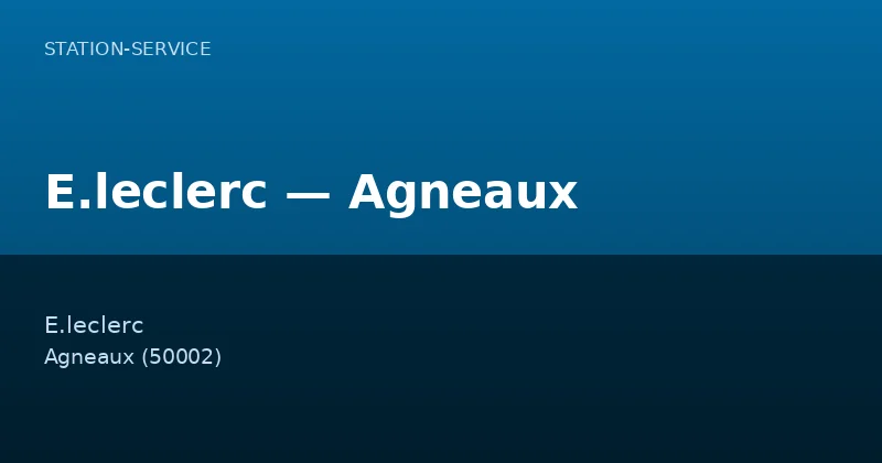 E.leclerc — Agneaux