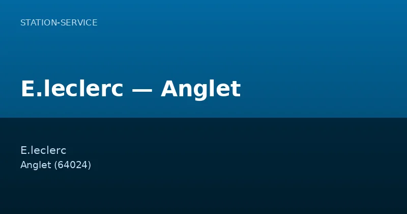 E.leclerc — Anglet