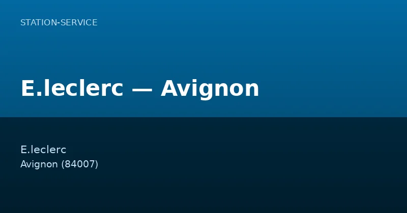 E.leclerc — Avignon