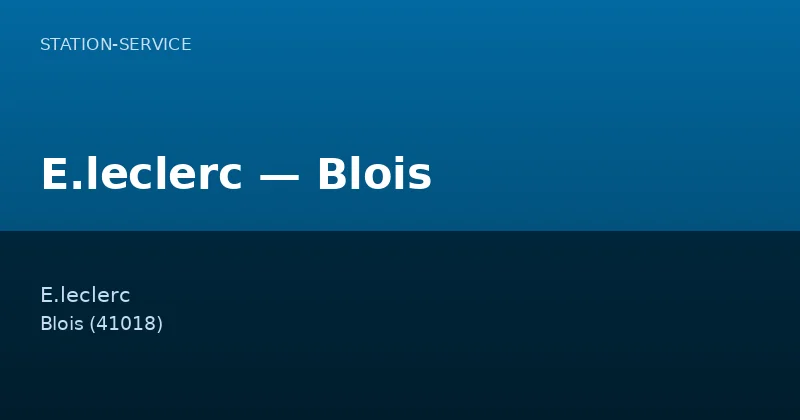 E.leclerc — Blois