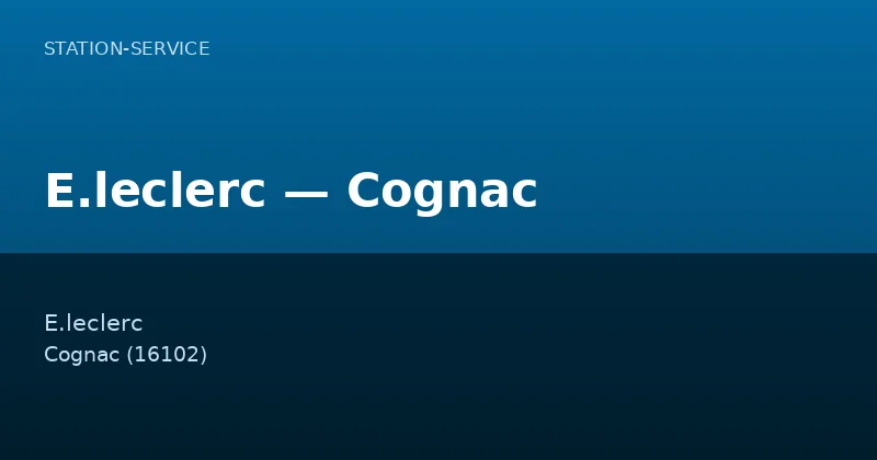 E.leclerc — Cognac