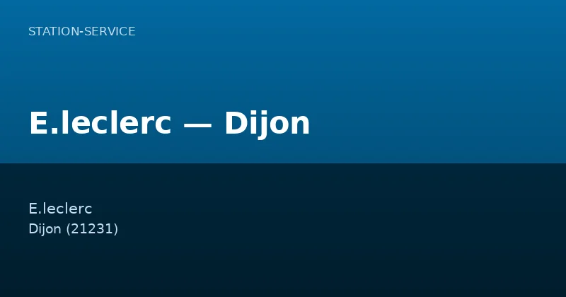 E.leclerc — Dijon