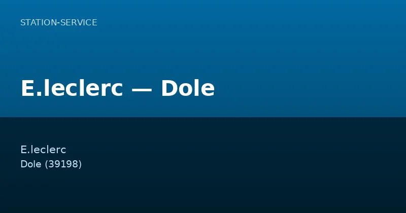 E.leclerc — Dole