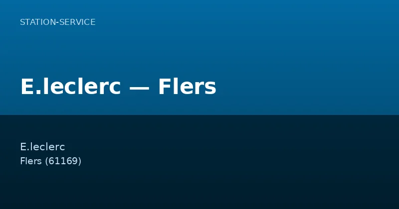 E.leclerc — Flers