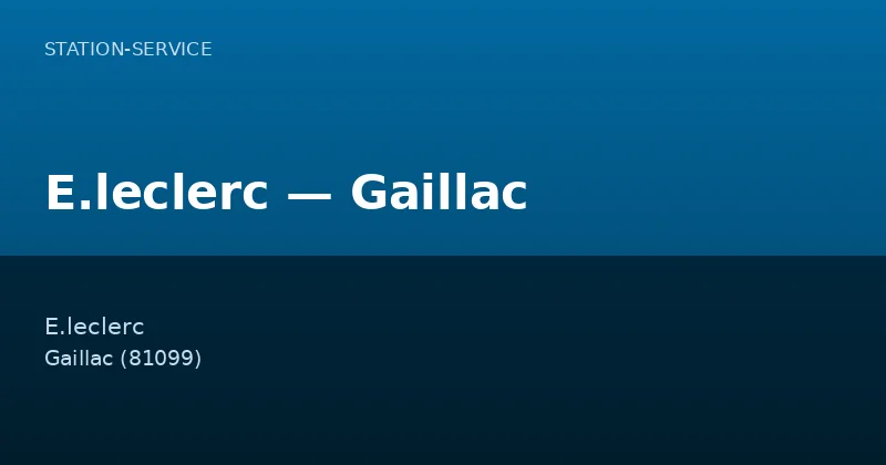 E.leclerc — Gaillac