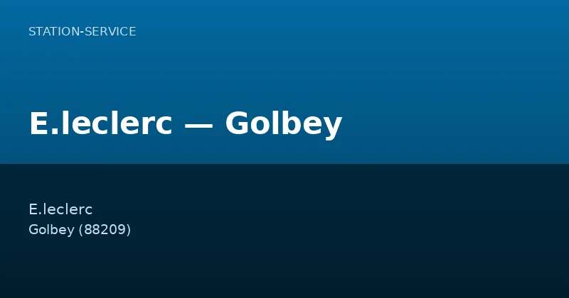 E.leclerc — Golbey