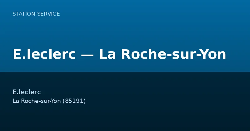 E.leclerc — La Roche-sur-Yon