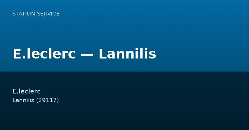 E.leclerc — Lannilis