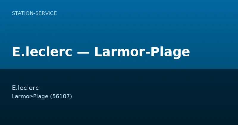 E.leclerc — Larmor-Plage