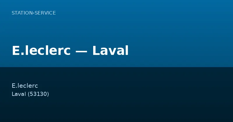 E.leclerc — Laval