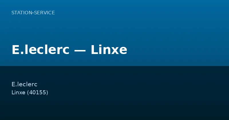 E.leclerc — Linxe