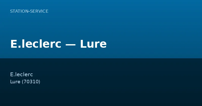 E.leclerc — Lure