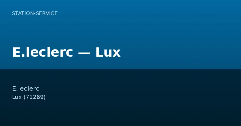 E.leclerc — Lux