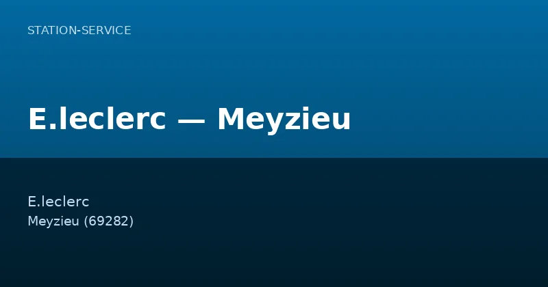 E.leclerc — Meyzieu