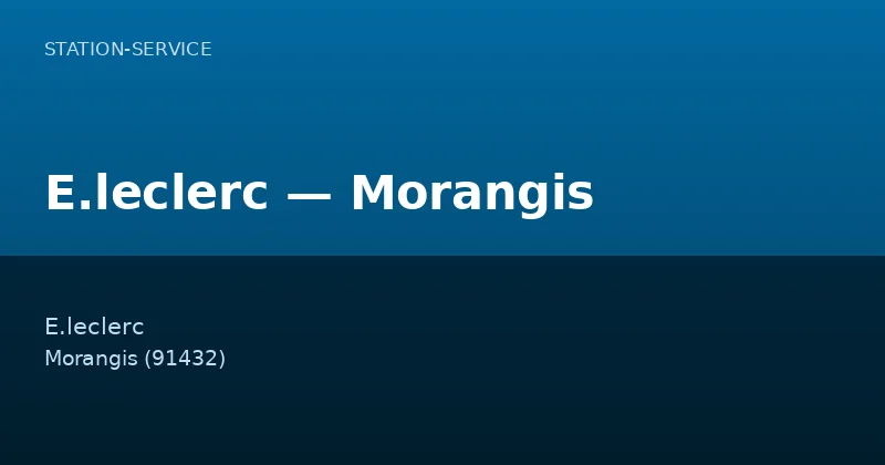 E.leclerc — Morangis