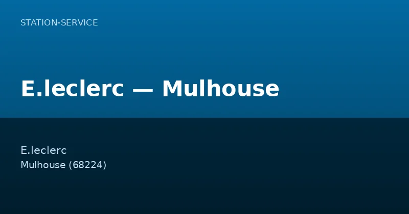 E.leclerc — Mulhouse