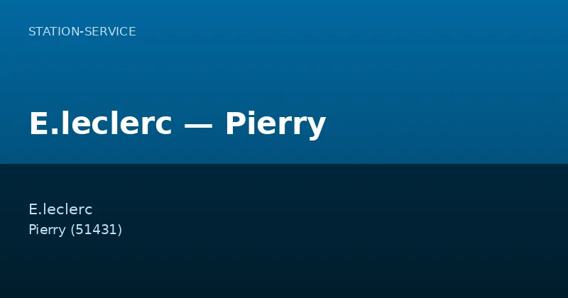 E.leclerc — Pierry