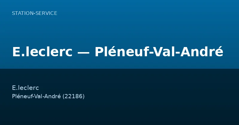 E.leclerc — Pléneuf-Val-André