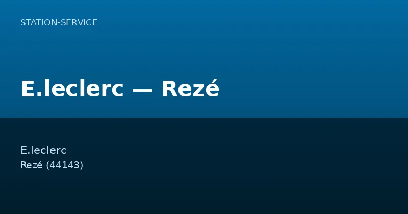 E.leclerc — Rezé