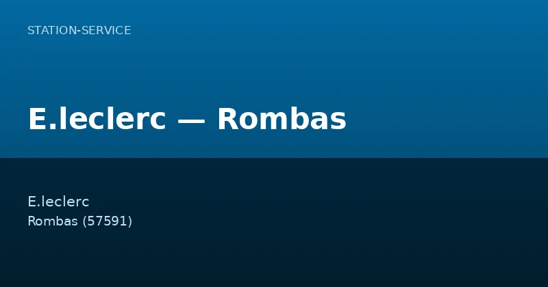 E.leclerc — Rombas