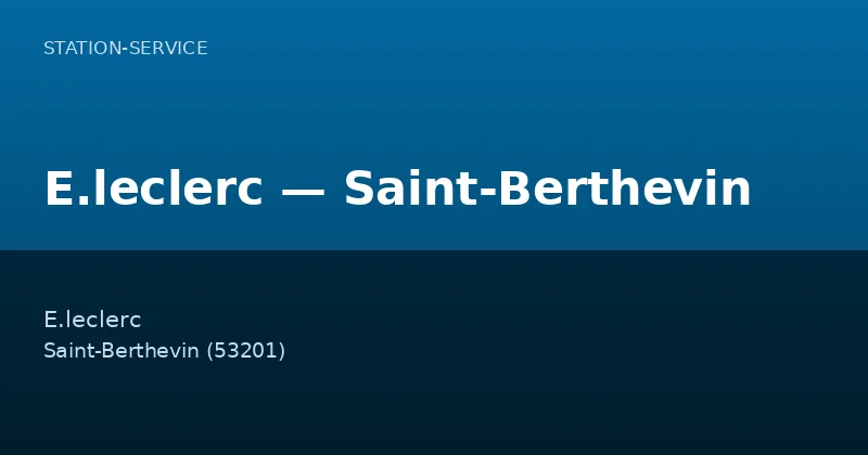 E.leclerc — Saint-Berthevin