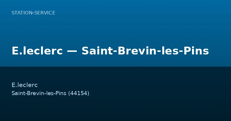 E.leclerc — Saint-Brevin-les-Pins