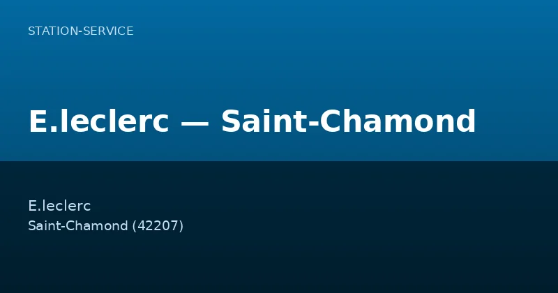 E.leclerc — Saint-Chamond