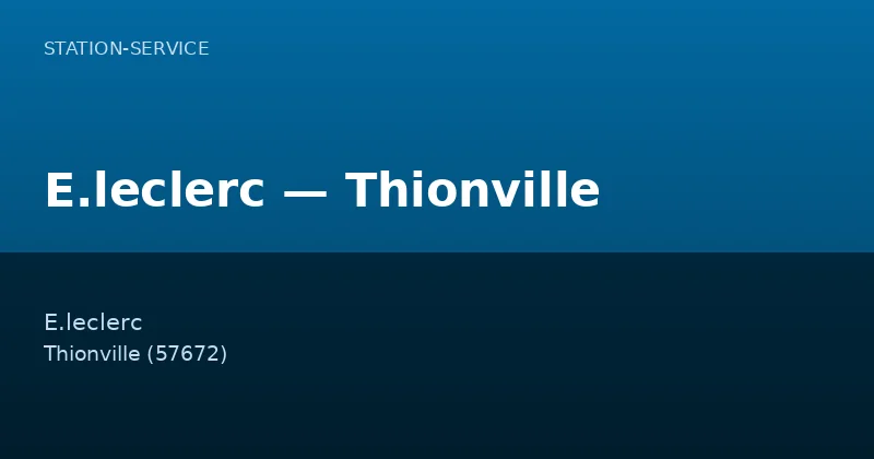 E.leclerc — Thionville