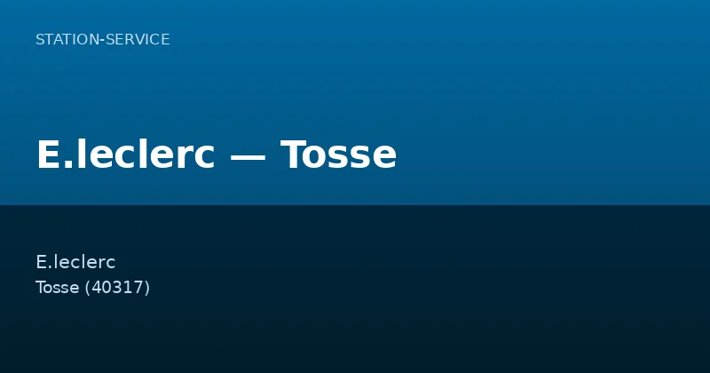E.leclerc — Tosse