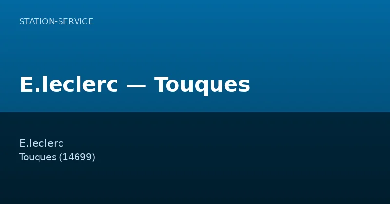 E.leclerc — Touques