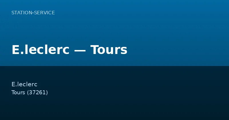 E.leclerc — Tours