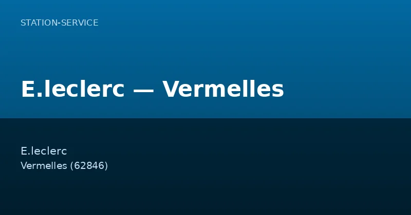 E.leclerc — Vermelles