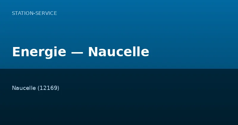 Energie — Naucelle