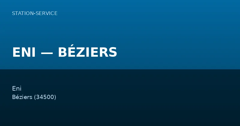 ENI — BÉZIERS