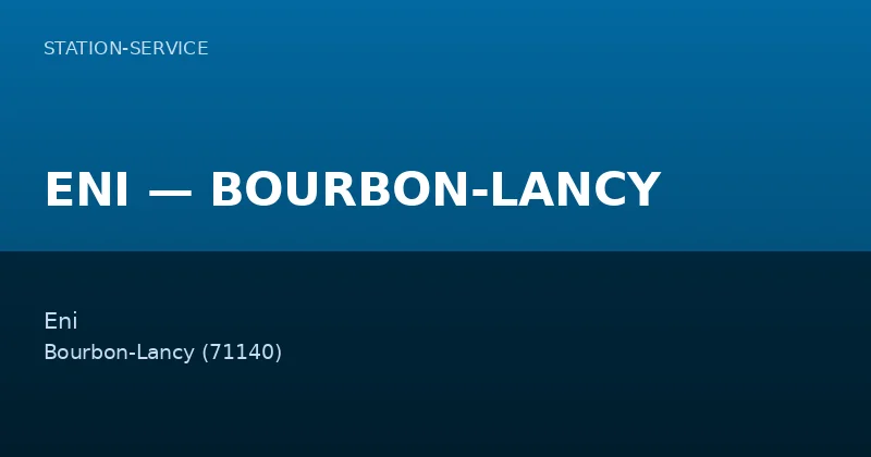 ENI — BOURBON-LANCY