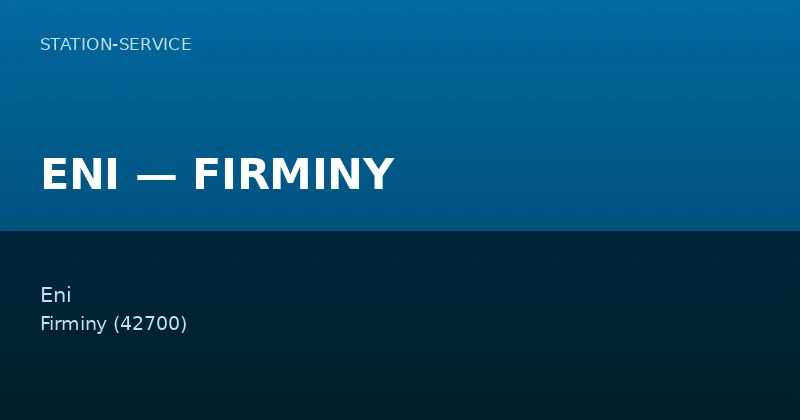 ENI — FIRMINY
