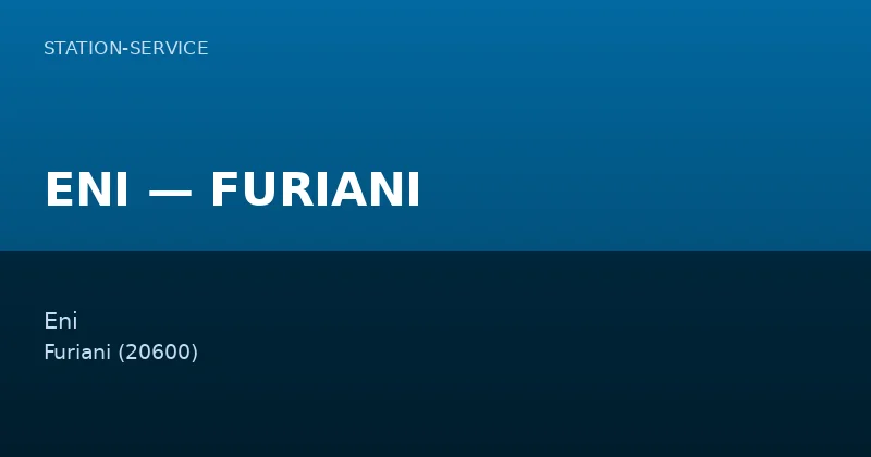 ENI — FURIANI