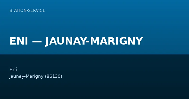 ENI — JAUNAY-MARIGNY